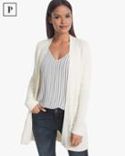 White House Black Market Women's Petite Cable Knit Cover-up