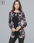 White House Black Market Petite Floral-print Tunic