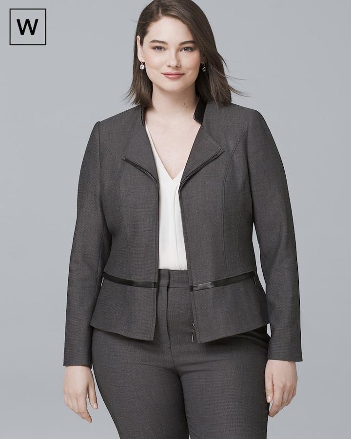 White House Black Market Women's Plus Luxe Suiting Jacket