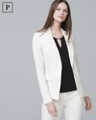 White House Black Market Women's Petite Pinstripe Suiting Blazer Jacket
