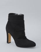 White House Black Market Suede Ankle Boots