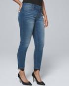 White House Black Market Curvy-fit Classic-rise Lace-hem Skinny Ankle Jeans