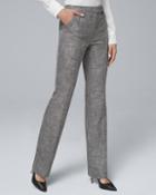 White House Black Market Women's Modern-fit Textured Suiting Slim Pants