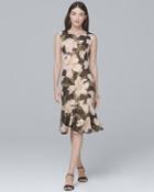 White House Black Market Adrianna Papell Floral-printtrumpet-hem Sheath Dress