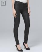 White House Black Market Petite Classic-rise Coated Skinny Ankle Jeans