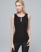 White House Black Market Women's The Essential Pintucked Knit Tank