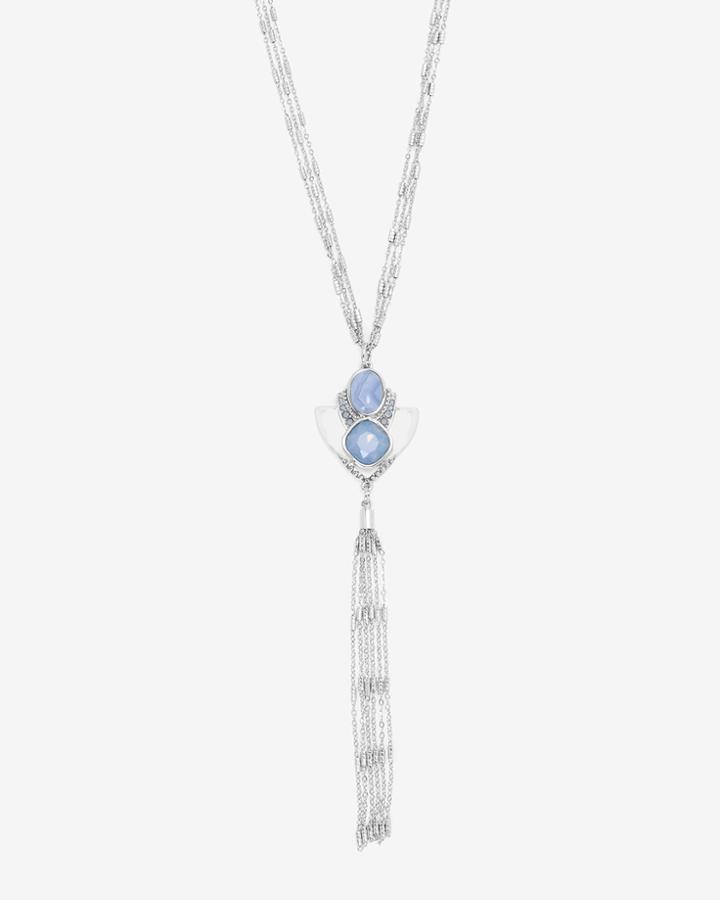 White House Black Market Women's Arrowhead Tassel Pendant Necklace