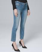 White House Black Market Women's Mid-rise Crop Flare Jeans