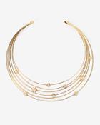 White House Black Market Women's Goldtone Celestial Collar Necklace