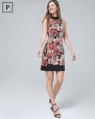 White House Black Market Petite Reversible Floral/solid Shift Dress