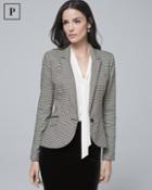 White House Black Market Women's Petite Houndstooth Suiting Jacket