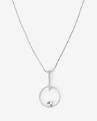 White House Black Market Women's Circle Pendant Necklace With Crystals From Swarovski