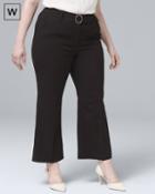 White House Black Market Women's Plus Belted Trouser Pants