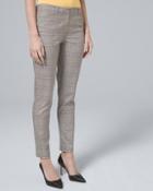 White House Black Market Luxe Suiting Plaid Slim Ankle Pants