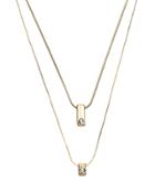 White House Black Market Women's Jet And Crystal Long Reversible Necklace