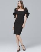 White House Black Market Badgley Mischka Origami-sleeve Dress