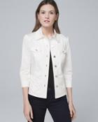 White House Black Market Button-front Casual Jacket