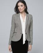 White House Black Market Women's Houndstooth Suiting Jacket