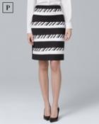 White House Black Market Petite Mixed-stripe Pencil Skirt