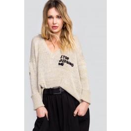 Wildfox Couture Stop Judging Me Pier Sweater
