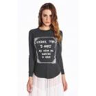 Wildfox Couture Cramped Wings Girlfriend's Thermal