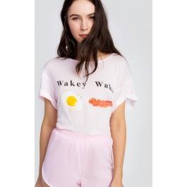 Wildfox Couture Eggs And Bakey Manchester Tee