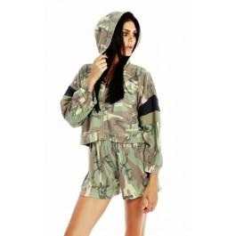 Wildfox Couture Classic Camo Draped Hoodie