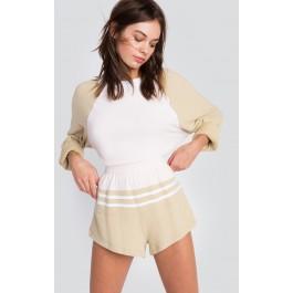 Wildfox Couture Essentials Blocked Golden Shorts