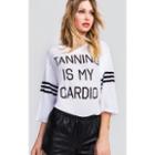 Wildfox Couture Tanning Is My Cardio Jersey Tunic