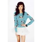 Wildfox Couture Panda Head Party Sweater