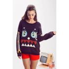 Wildfox Couture Robot Friend Bloomy Sweater