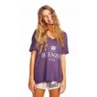 Wildfox Couture Secret Royal Oversized V-neck Tee