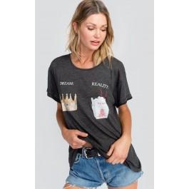 Wildfox Couture Dream V. Reality Manchester Tee
