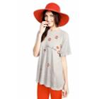Wildfox Couture Love Junkie Oversized Tee In Heather Jersey