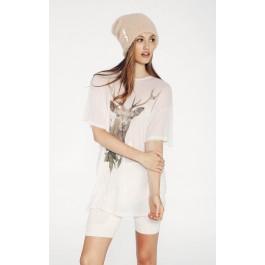Wildfox Couture Forest Friend Wrecked Crewneck Tee