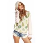 Wildfox Couture Cacti V-neck Baggy Beach Jumper