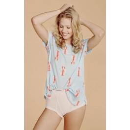 Wildfox Couture Lobstahs Traveler's Crewneck Tee