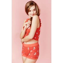 Wildfox Couture Furever Print Ruffle Crop Cami