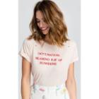 Wildfox Couture Part-time Destroyed Heights Crew Tee