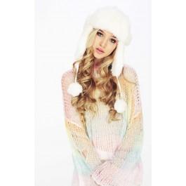 Wildfox Couture Rainbow Ski Bunny Lost Sweater