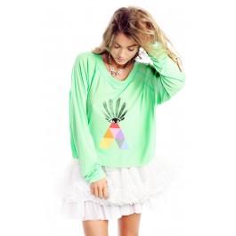 Wildfox Couture All Seeing Eye Monte Crop Sweater