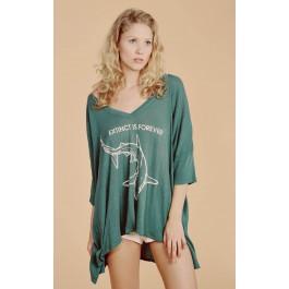Wildfox Couture Sharks Are Forever Sunday Morning V-neck Tee