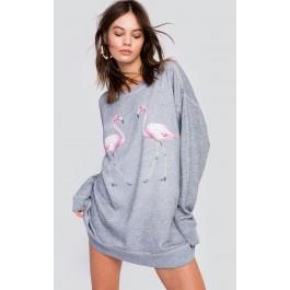 Wildfox Couture Two Flamingos Roadtrip Sweater