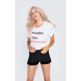 Wildfox Couture Naughty Or Nice? Manchester Tee