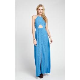 Wildfox Couture Diamond Foulard Ramblin' Rose Halter Keyhole Maxi