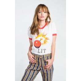 Wildfox Couture Lit Vintage Ringer Tee