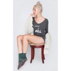 Wildfox Couture I Want It All Raglan & Short Sleep Set