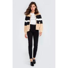 Wildfox Couture Disco Stripe Margot Zip-up Sweater