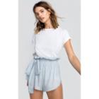 Wildfox Couture Chambray Stripe Norma Shorts