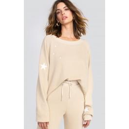 Wildfox Couture Falling Star Embroidery Monte Crop